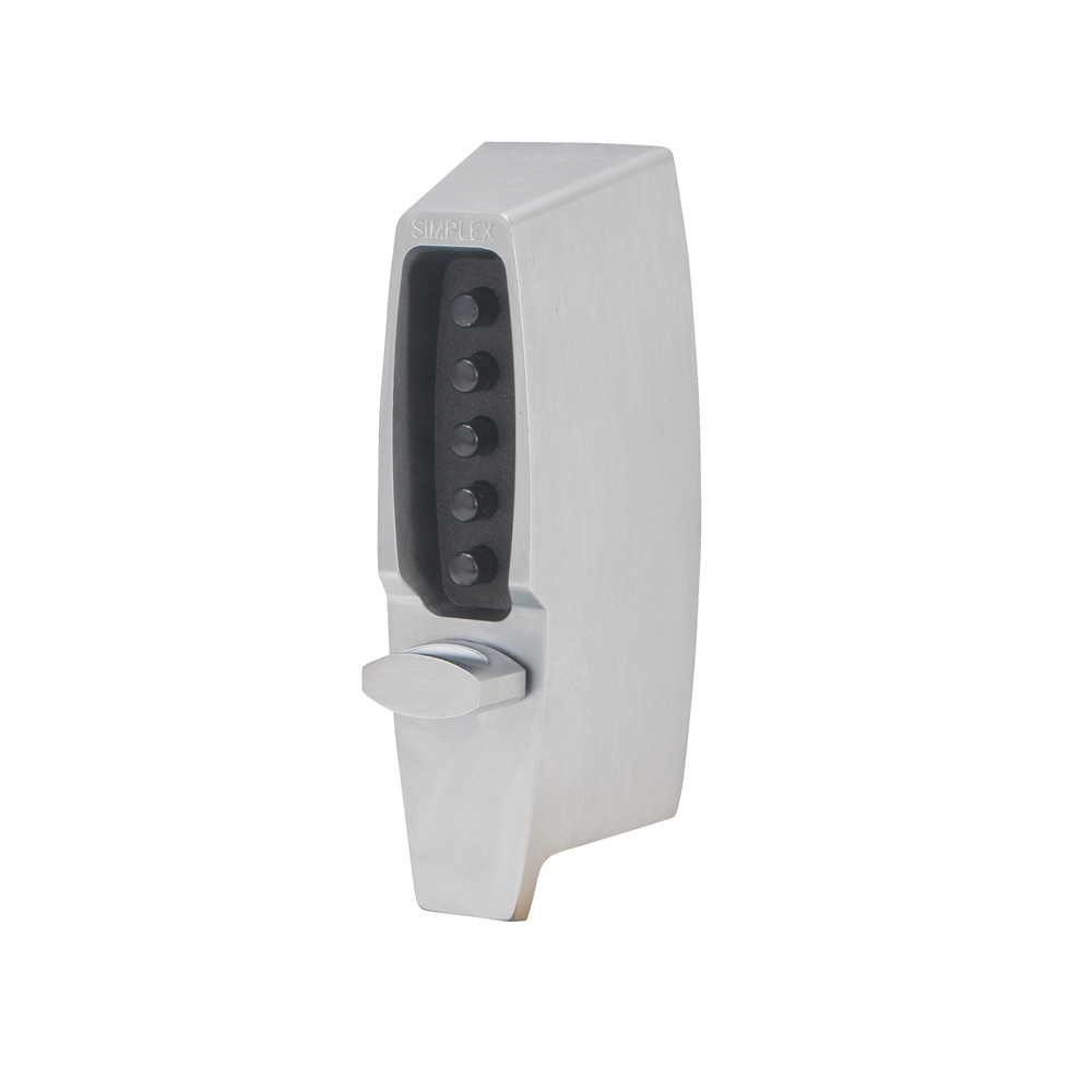 Kaba Simplex 7106 Mechanical Digital Lock with Nightlatch - Satin Chrome